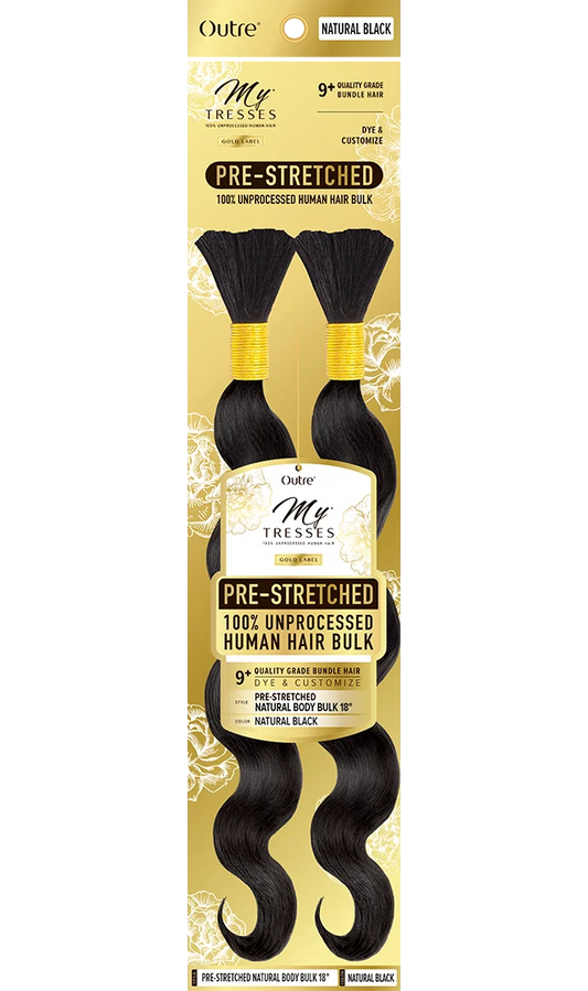 Outre MyTresses Gold Pre-Stretched Natural Body Bulk Human Hair