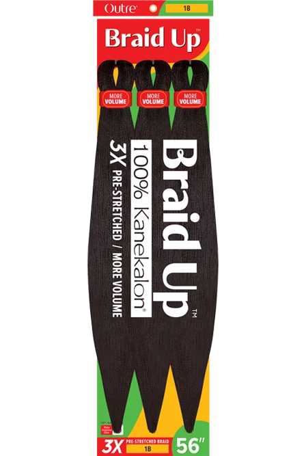 Outre Braid Up Pre-Stretched Braiding Hair – 3-Pack