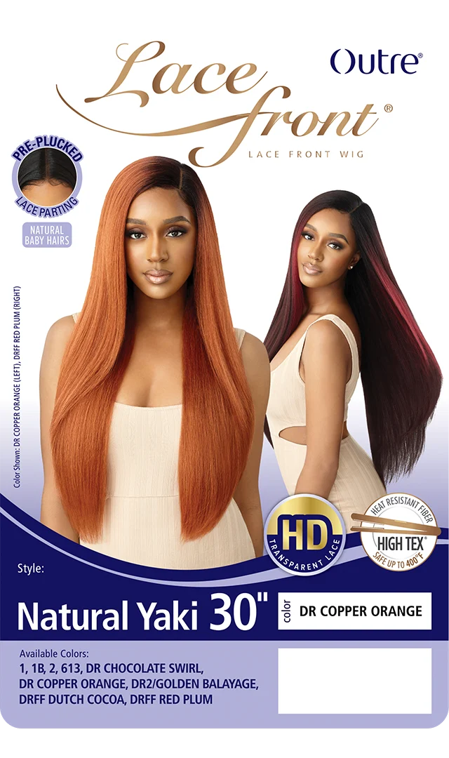 Outre Lace Front Natural Yaki Wig 30″