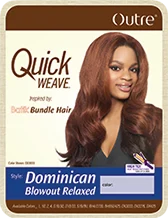 Outre Quick Weave Batik Dominican Blowout Relaxed Half Wig