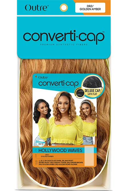 Outre Converti-Cap Synthetic Wig – Hollywood Waves 16"
