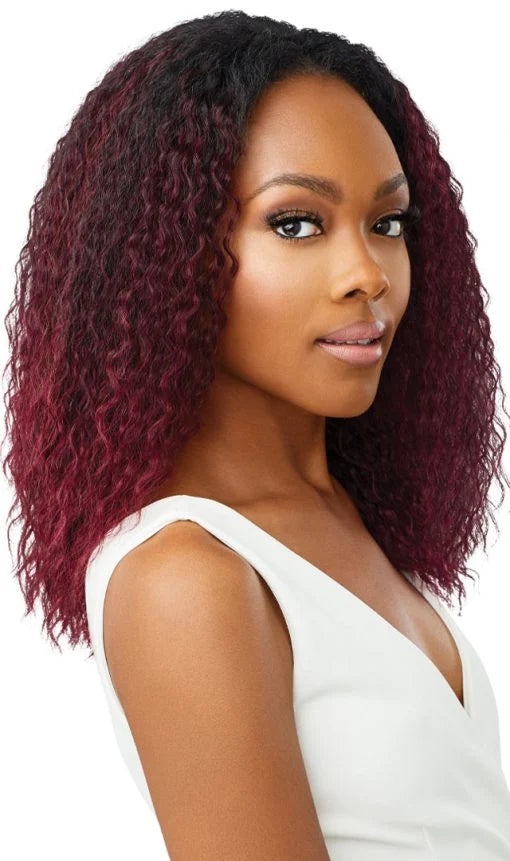 Outre Quick Weave Wet & Wavy Spanish Curl Half Wig 16″