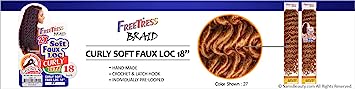 FREETRESS: 2X SOFT CURLY FAUX LOC 18" CROCHET BRAIDS