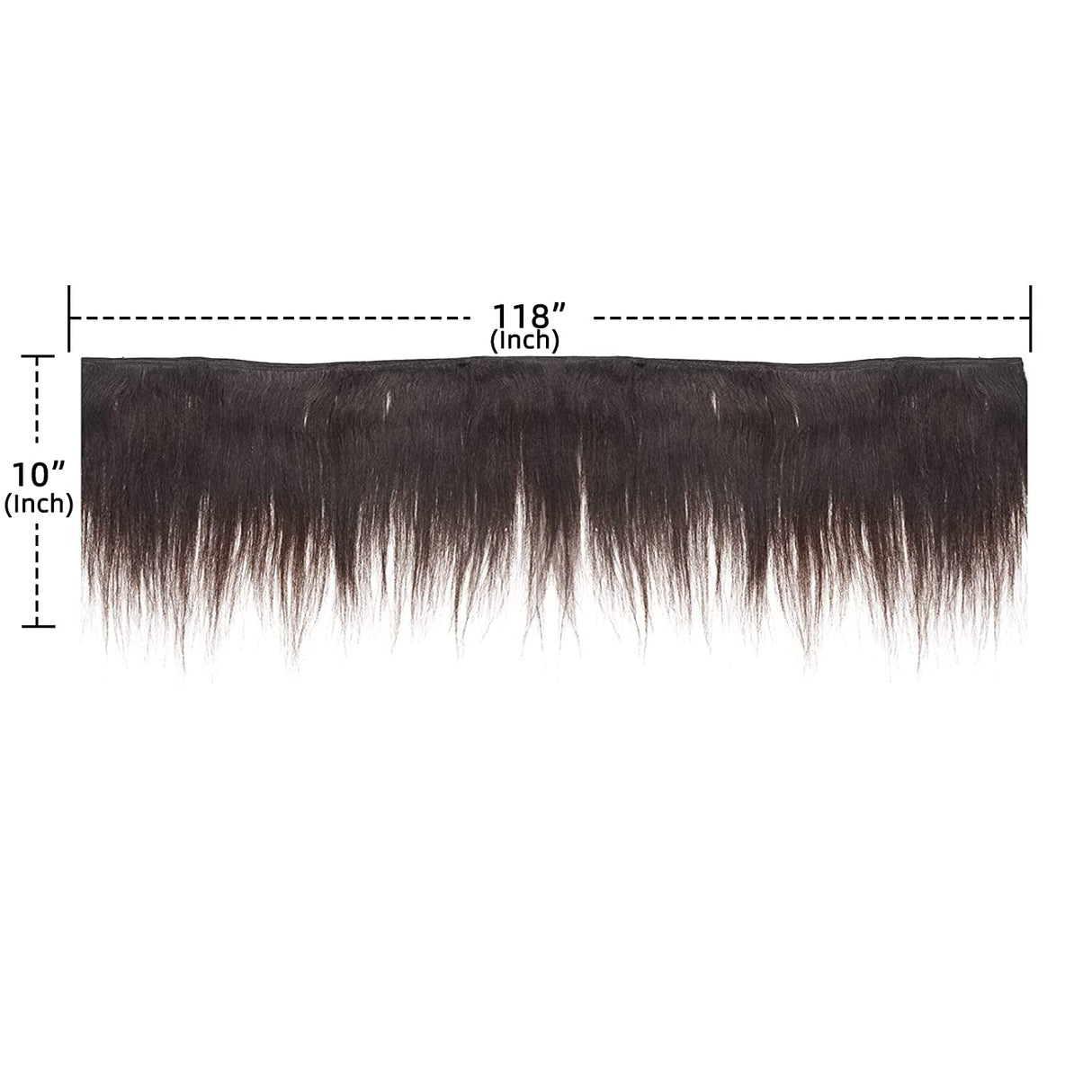 New Remy Yaky-Remy Blue 100% VIRGIN Human Hair Weave- Shed Free&Tangle Free (#1B, 10")