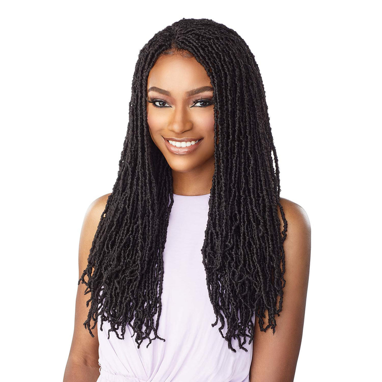 LULUTRESS Sensationnel Crochet Braids 2X Fully-Folded Micro Locs 18" (3-PACK, 1)LULUTRESS Sensationnel Crochet Braids 2X Fully-Folded Micro Locs 18" (3-PACK, 1)