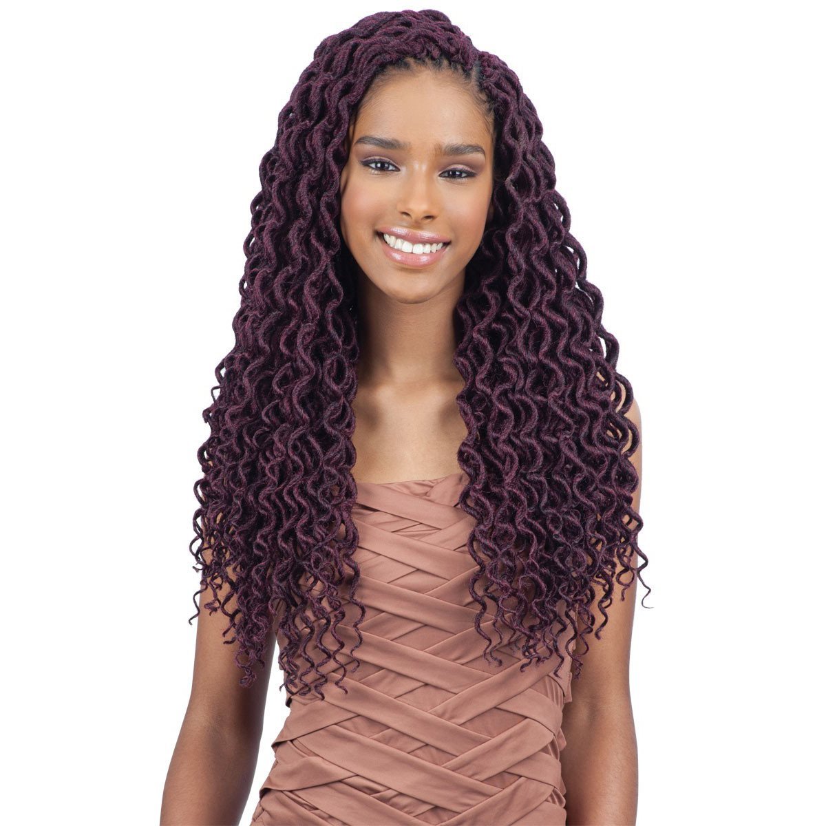 2X SOFT CURLY FAUX LOC 18" (4-Pack, 1) - FreeTress Synthetic Crochet Braid