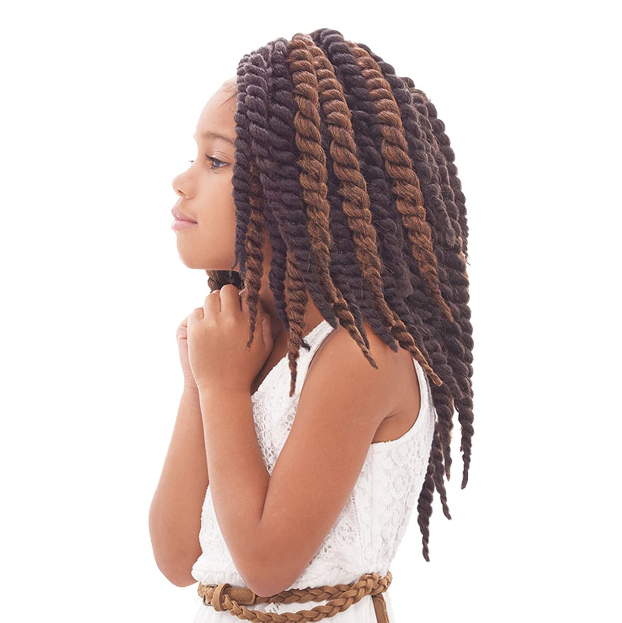 Janet Collection Crochet Interlocking BEBE MAMBO TWIST BRAID 10" (3-Pack, 1)