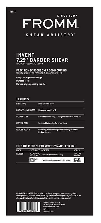 Fromm Invent 7.25" barber shear