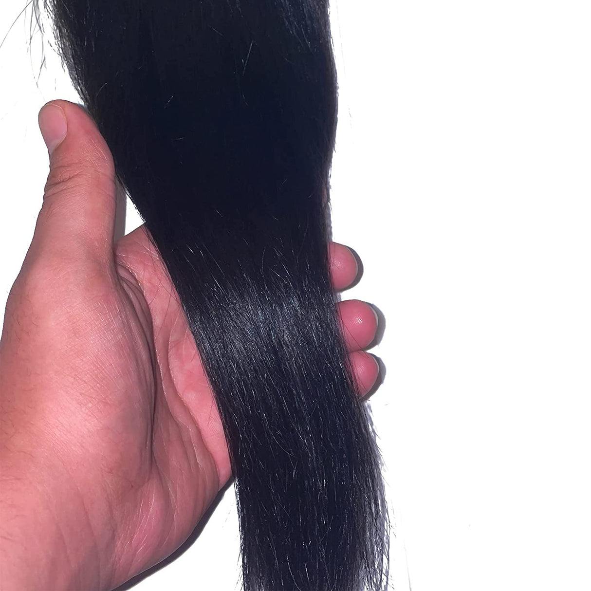 New Remy Yaky-Remy Blue 100% VIRGIN Human Hair Weave- Shed Free&Tangle Free (#1B, 10")