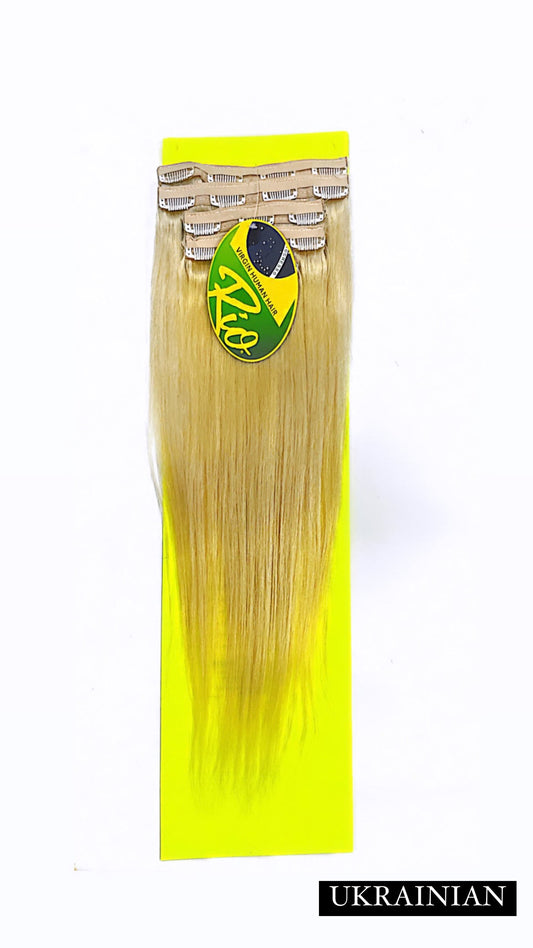 RIO 12A 100% VIRGIN BRAZILIAN REMY HAIR - 9 PCS CLIP IN EXTENTION - STRAIGHT