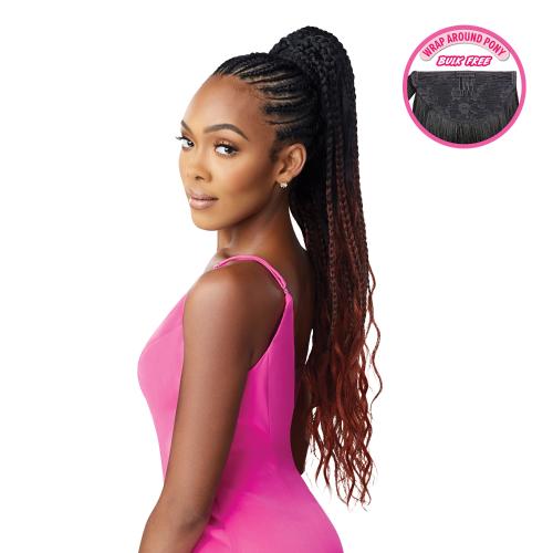 Outre Wrap Ponytail Pretty Quick Boho Box Braid 32"