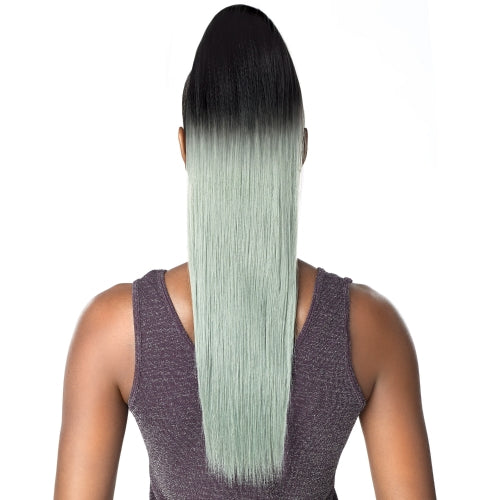 Sensationnel Synthetic Hair DrawString Ponytail Instant Pony And Bang Cami 24"