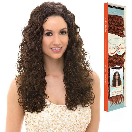 Janet Collection Synthetic Halo Hair Extensions Insta X-Tension Joy Curl 24"