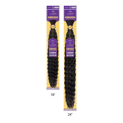 Outre Human Hair Blend Braids Premium Purple Pack Brazilian Bundle Pre-Stretched Dominican Curl Bulk (18-24")