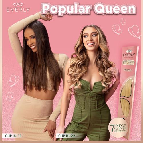 Sensationnel Remy Human Hair Weave Everly Butterfly Clip-in Straight 22" (7Pcs)