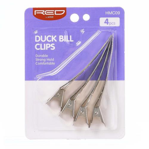 Red by Kiss Duck Bill Clips 3 1/2"