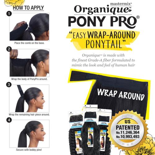 Milky Way Organique Pony Pro Easy Wrap Around Ponytail French Roll Wave 24"