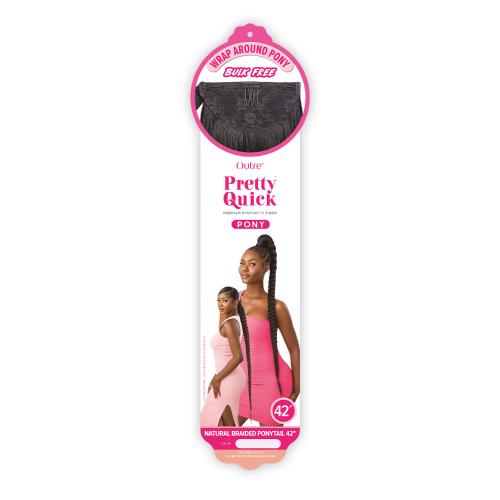 Outre Wrap Ponytail Pretty Quick Natural Braided Ponytail 42"