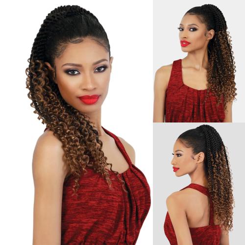 Motown Tress Seduction Drawstring Ponytail Pony SP.SEN24 Boho Senegal Twist Briad 24"