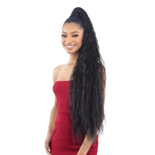 Milky Way Organique Pony Pro Easy Wrap Around Ponytail Mermaid Wave 36"