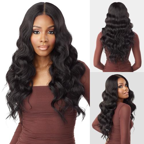 Sensationnel Human Hair Blend HD Lace Front Wig Cloud 9 What Lace Swiss Lace 13X6 Aziza 26"