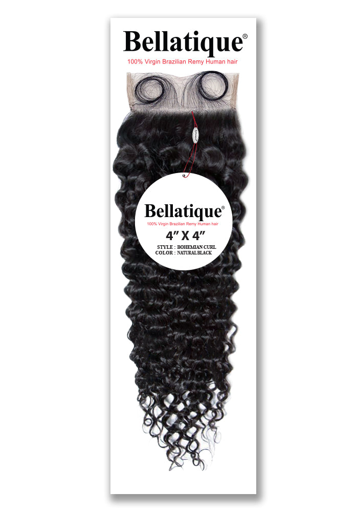 BELLATIQUE 4X4 CLOSURE-BOHEMIAN CURL