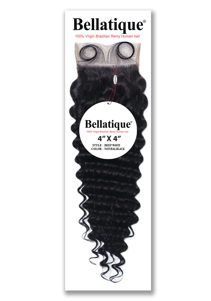 BELLATIQUE 4X4 CLOSURE-DEEP WAVE