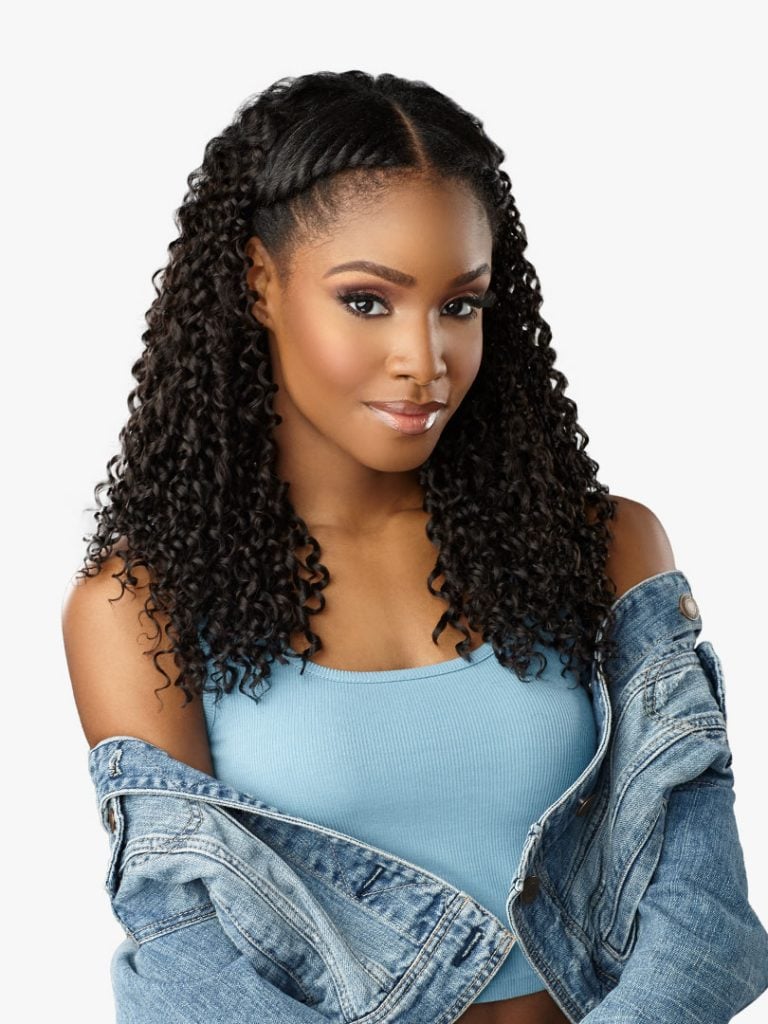 Sensationnel CLIP-IN DREAM CHASER 14″ 100% Premium Fiber, Clip-ins, Curls Kinks & Co, Natural Hair Style, Textured Clip-ins