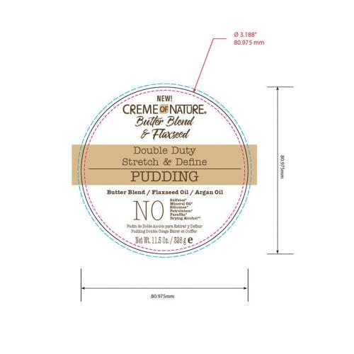 Creme Of Nature Butter Blend & Flaxseed Double Duty Stretch & Define Pudding 11.5oz Find Your New Look Today!