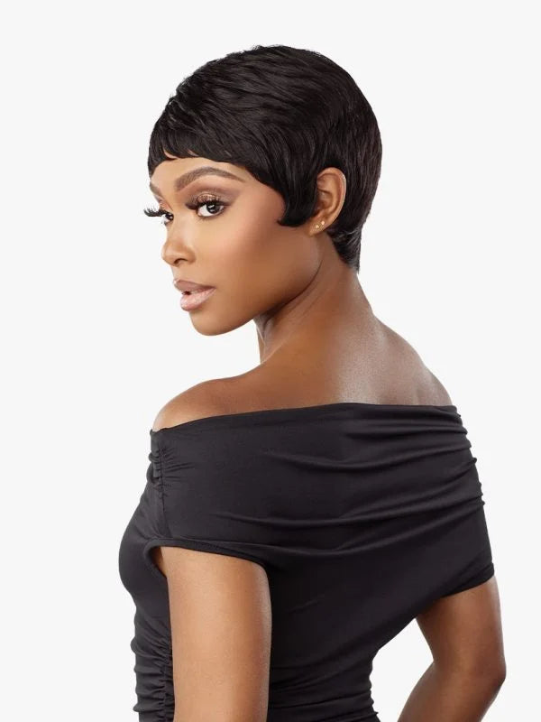 Sensationnel EVIE 100% Human Hair, Empire, Empire wig, Salt&Pepper, Special Gray Colors, Trendy Natural Look