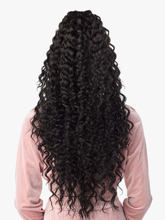 Sensationnel UD 12 Long-length style in thin and Unique, separated crimp curl style with natural layer to give volume.