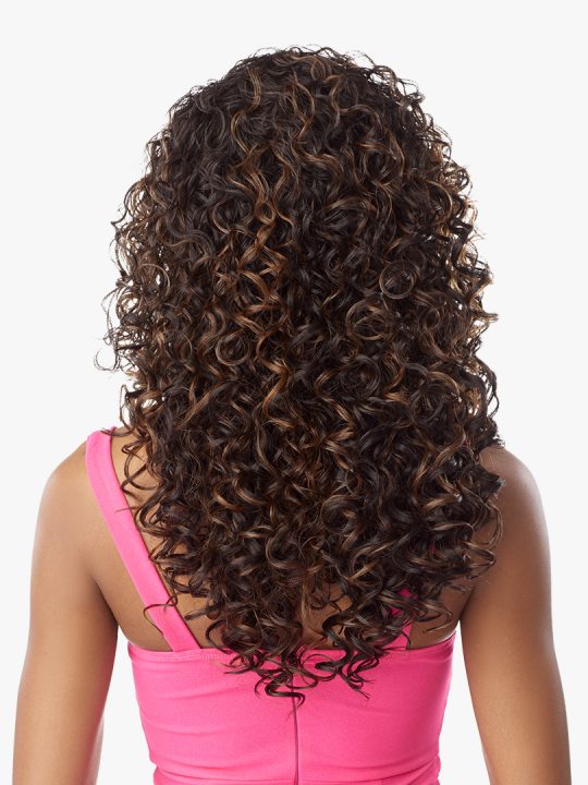 Sensationnel IWD 17 ½ wig, 100% Premium Fiber, Drawstring cap, Half Wig,