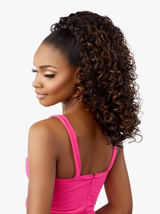 Sensationnel IWD 17 ½ wig, 100% Premium Fiber, Drawstring cap, Half Wig,