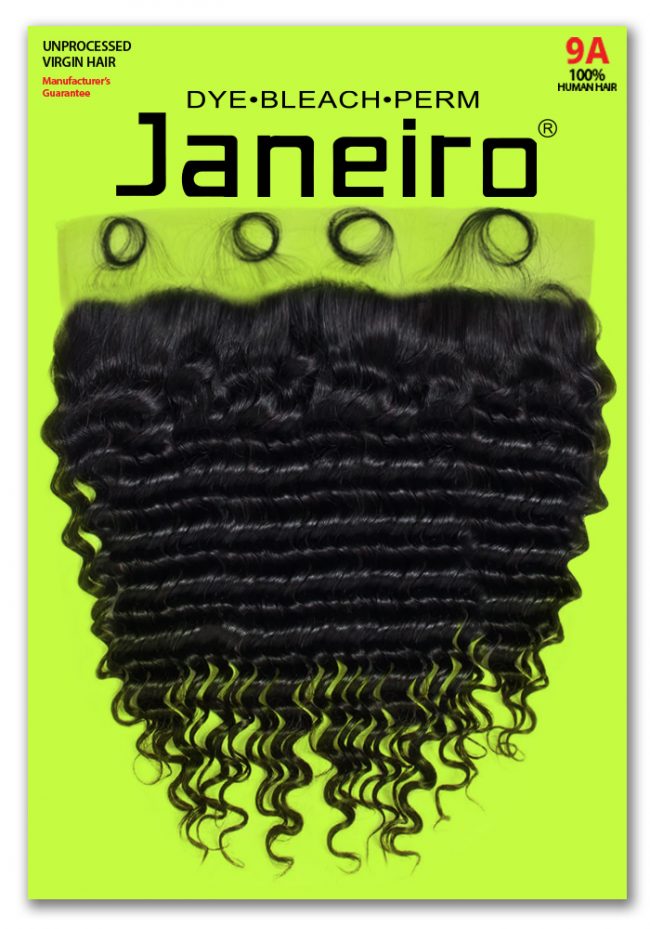 JANEIRO 13X4 FRONTAL-DEEP WAVE 100% UNPROCESSED VIRGIN HUMAN HAIR