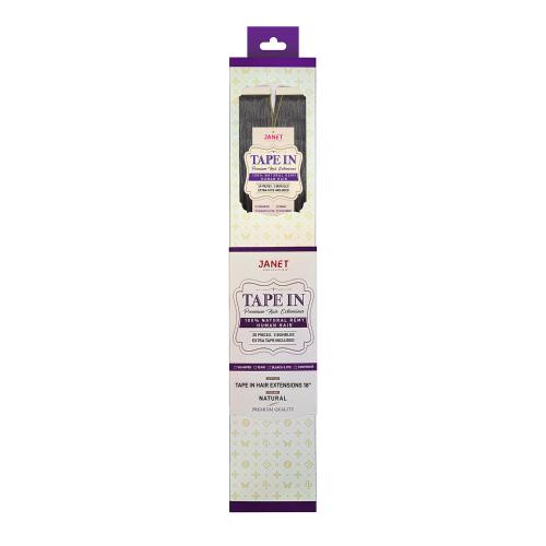 Janet Collection Natural Remy Human Hair Tape In Extension Straight 20Pcs Find Your New Look Today!