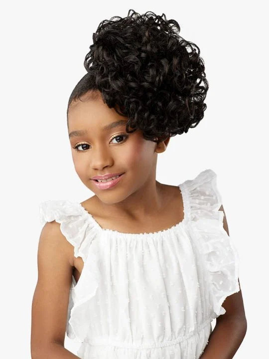 Sensationnel LULU PONY MINI MOCHI High Quality Fiber, Kids Ponytail, Light Weight & Soft, LuLu Pony Mini, Protective style for kids, Quick styled, Safe Flame Retardant