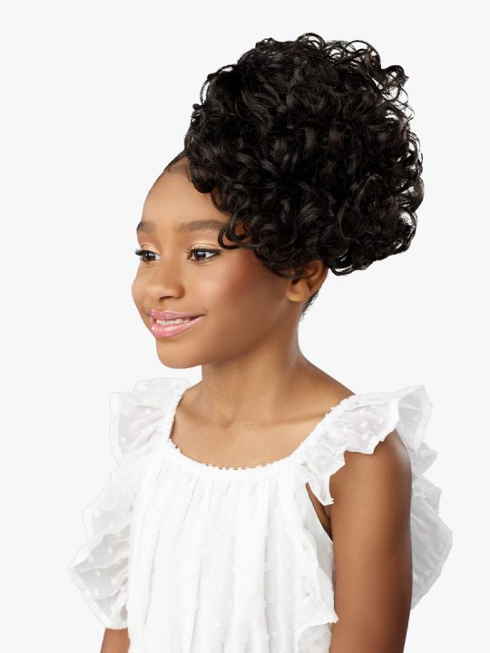 Sensationnel LULU PONY MINI MOCHI High Quality Fiber, Kids Ponytail, Light Weight & Soft, LuLu Pony Mini, Protective style for kids, Quick styled, Safe Flame Retardant