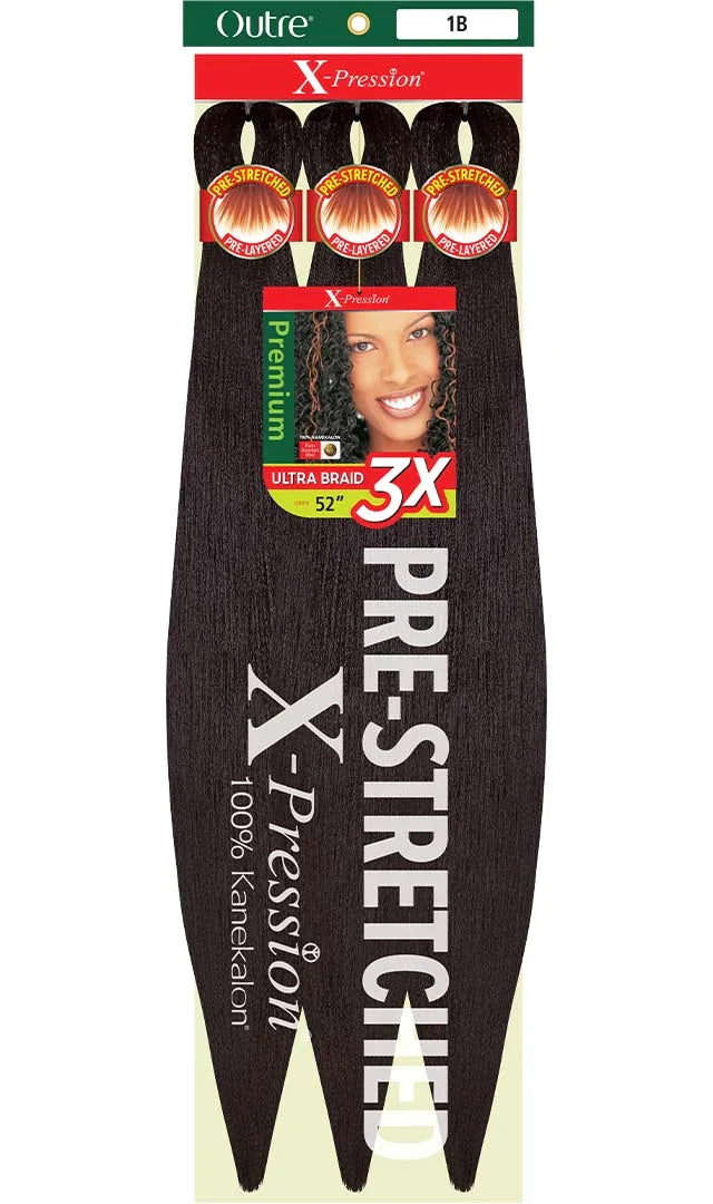 OUTRE X-PRESSION - 3X ULTRA BRAID PRE-STRETCHED HAIR - 52"