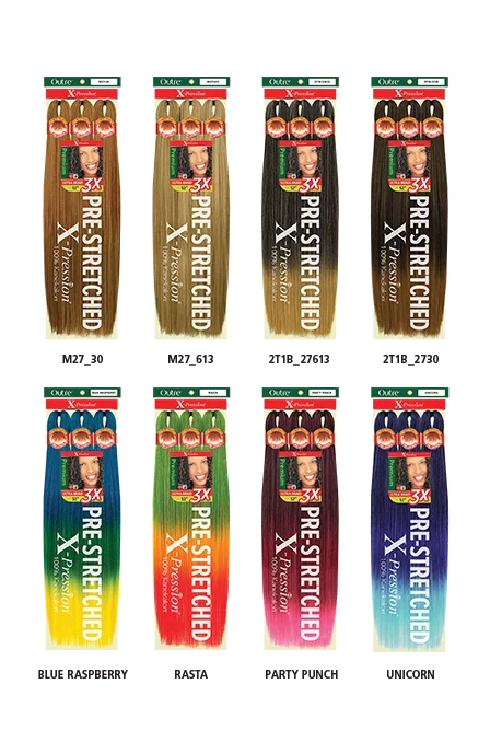 OUTRE X-PRESSION - 3X ULTRA BRAID PRE-STRETCHED HAIR - 52"