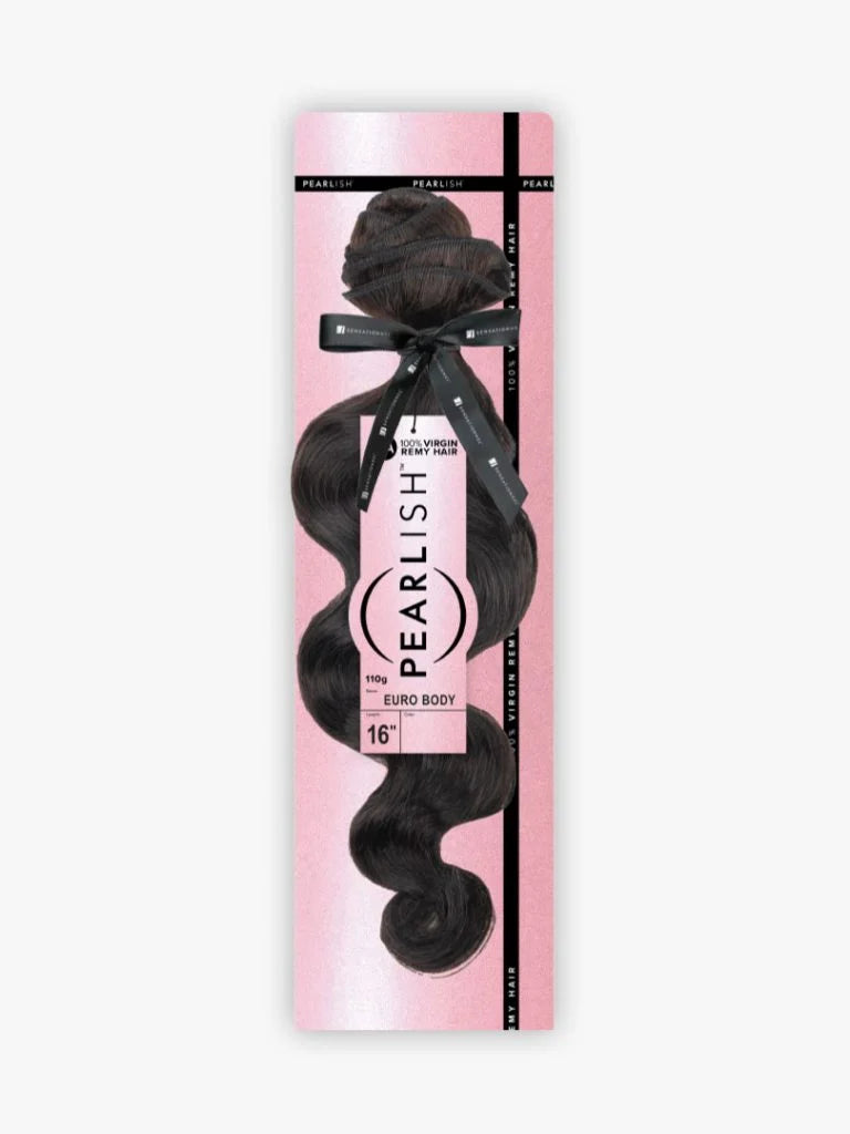 Sensationnel PEARLISH EURO BODY 100% Virgin Remi Human Hair, 15A, 15A grade, Lustrous hair, Polished, Sleek straight style, Smooth texture & touch