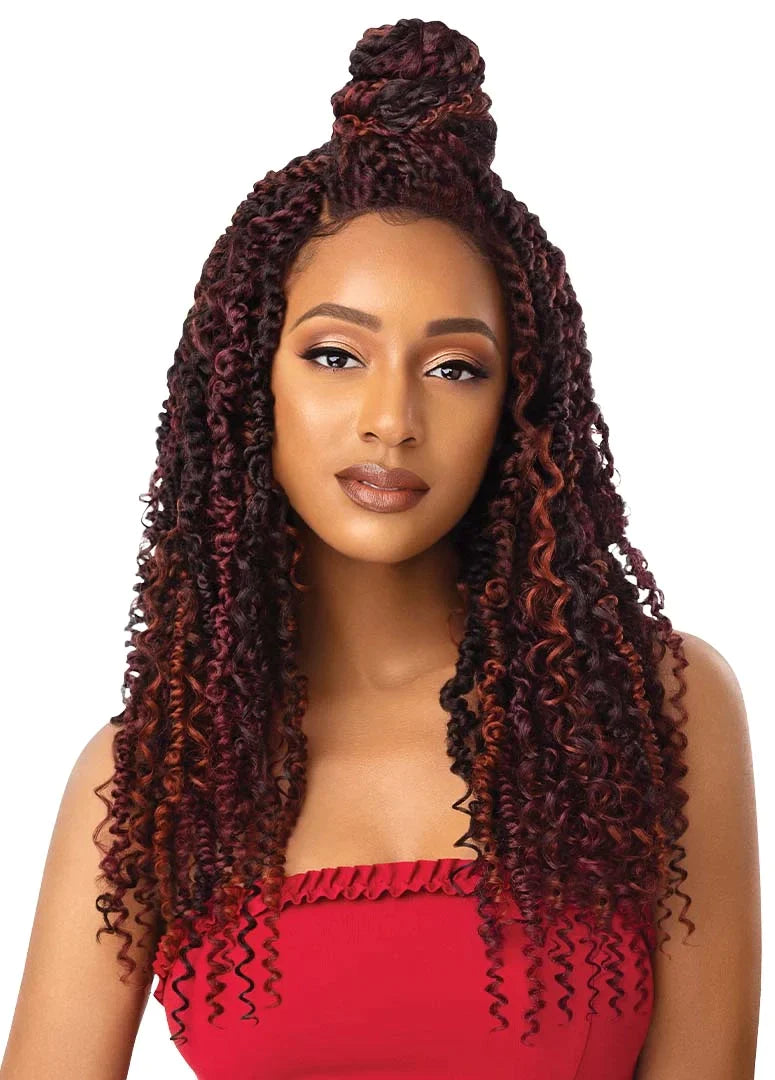 OUTRE X-PRESSION LACE FRONT BRAID WIG - BOHO PASSION WATER WAVE - 22"