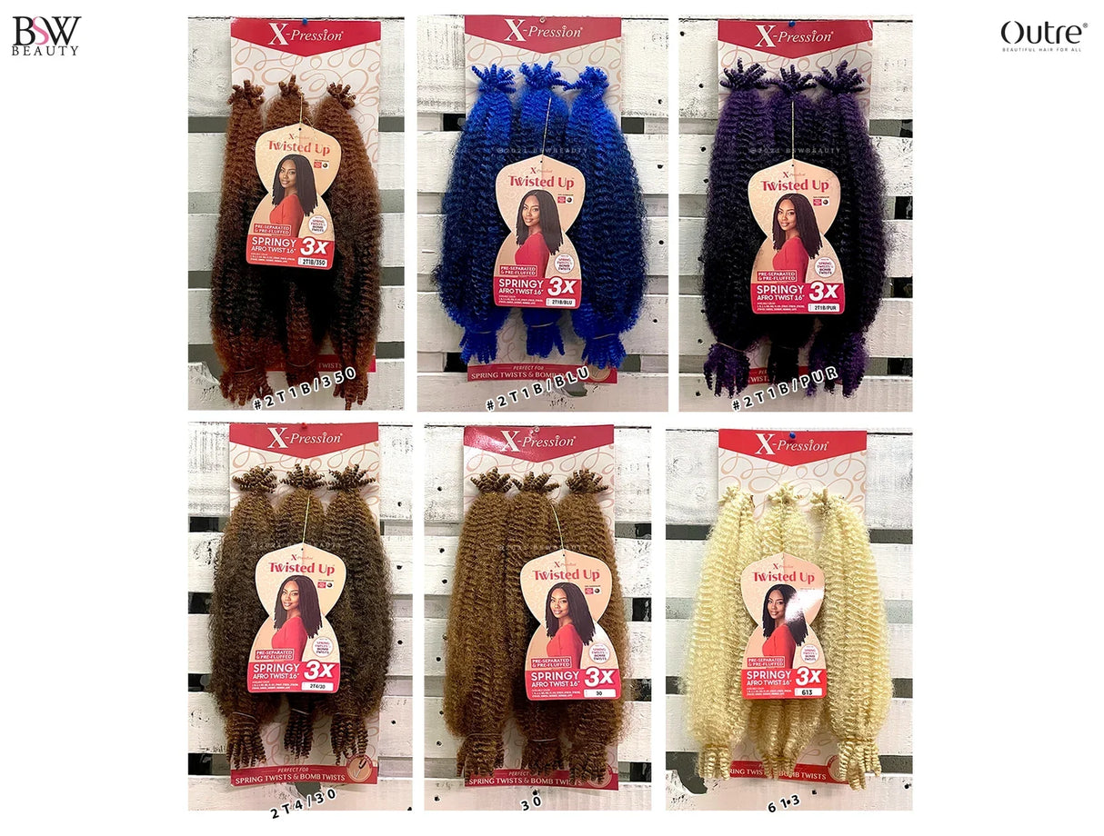 OUTRE X-PRESSION TWISTED UP - SPRINGY AFRO TWIST 24" - 3X