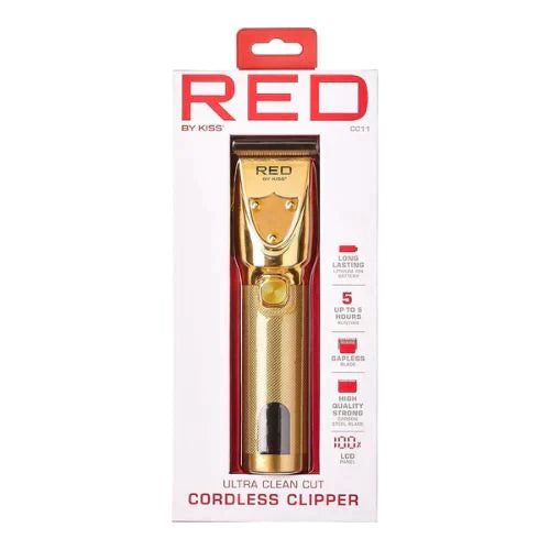 11RED BY KISS ULTRA CLEAN CUT CORDLESS TRIMMER (CC11)
