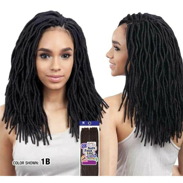 FREETRESS: 2X SOFT WAVY FAUX LOC 12" CROCHET BRAIDS