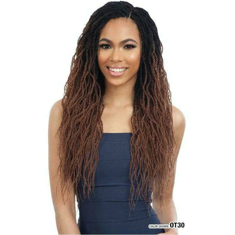 FREETRESS: 3X PRE-STRETCHED NATURAL WAVY TWIST 18" CROCHET BRAIDS