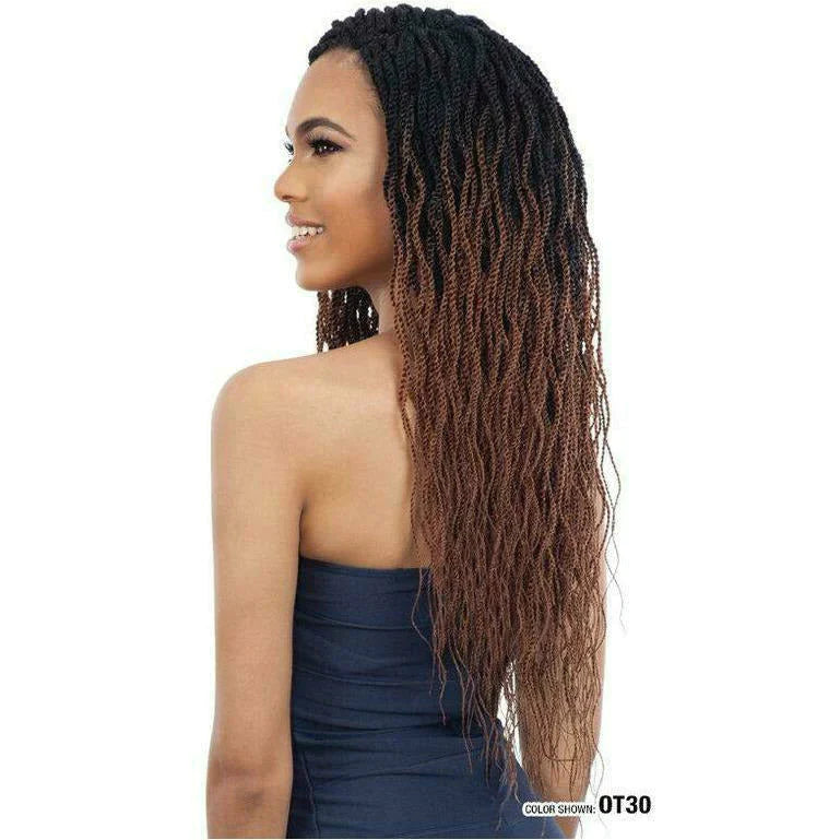 FREETRESS: 3X PRE-STRETCHED NATURAL WAVY TWIST 18" CROCHET BRAIDS