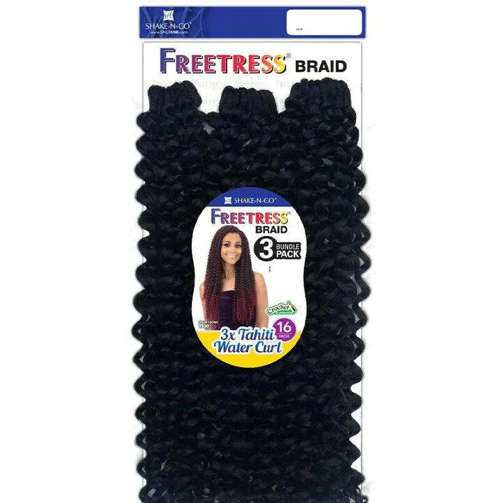 FREETRESS: 3X TAHITI WATER CURL CROCHET BRAIDS 16"