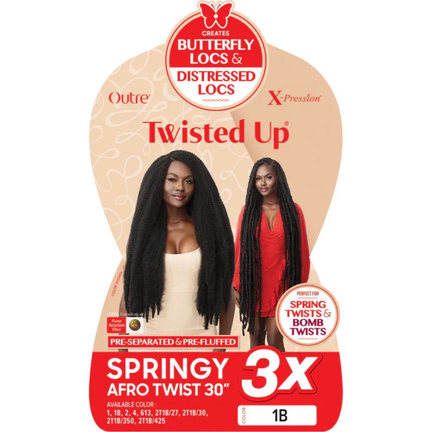 OUTRE: X-PRESSION TWISTED UP 3X SPRINGY AFRO TWIST 30"CROCHET BRAIDS no reviews
