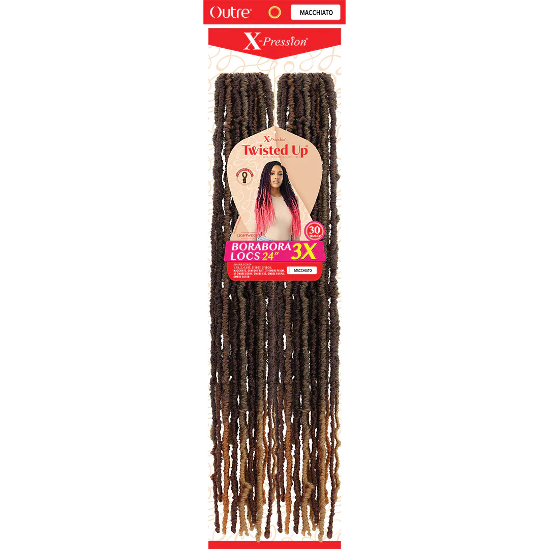 OUTRE: XPRESSION TWISTED UP 3X BORABORA LOCS 24" CROCHET BRAIDS