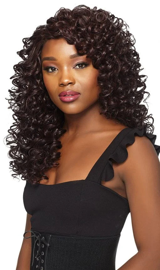 Outre Batik Rouge Synthetic Weave – Deep Spiral 14"–16"–18"–20" with Deep Parting Piece